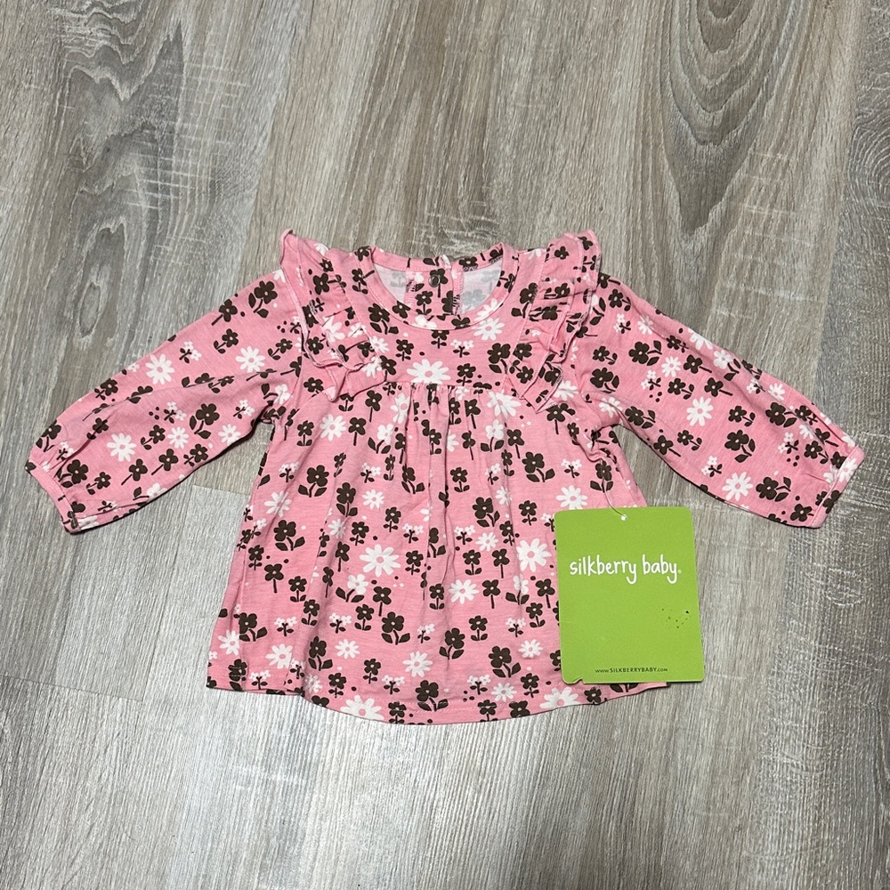 Silkberry Baby Bamboo Ruffle Top